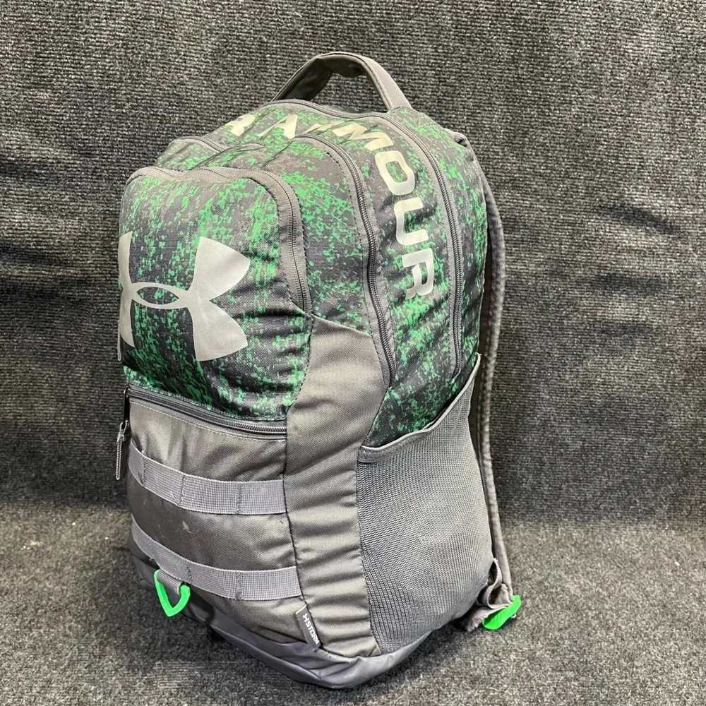 Under Armour 1300296 Gray Green Camo Travel Bag UA Storm Big Logo 5.0 Backpack